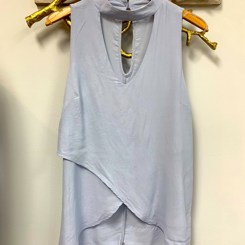Francescas Asymmetrical Tank in Periwinkle
